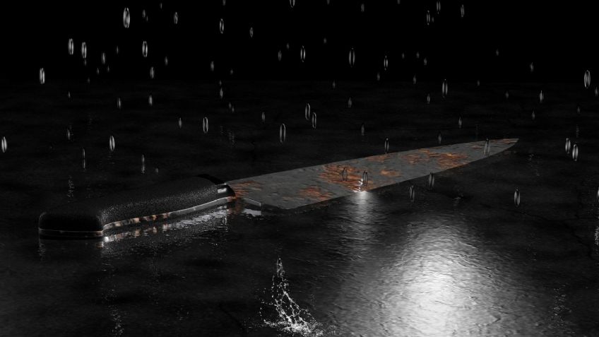 Baño de sangre: Una mujer apuñala varias veces a su novio dentro de su habitación