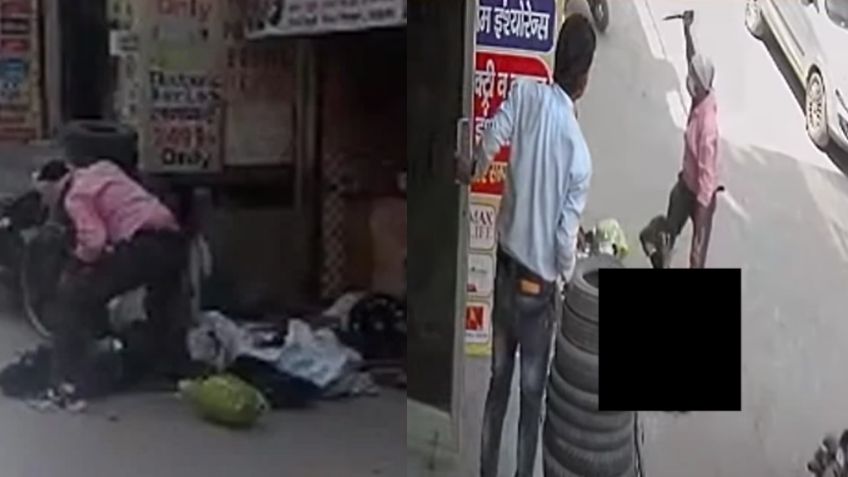 FUERTE VIDEO: A plena luz del día y en vía pública, mata de 25 puñaladas a su esposa por celos