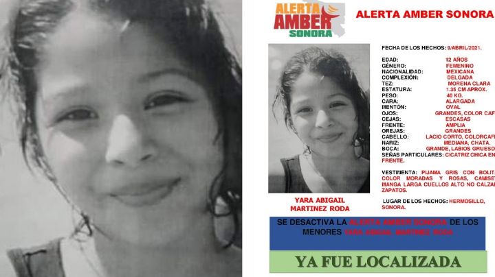 Sana y salva: Tras días desaparecida, localizan con vida a Yara Abigail en Hermosillo, Sonora