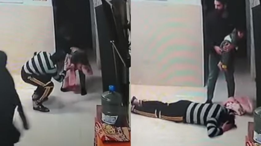 VIDEO: Padre se arrodilla ante un doctor; su hija se estaba asfixiando y él la salvó