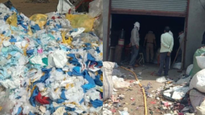 ¡Asqueroso! Clausuran fábrica que reutilizó cubrebocas viejos como relleno de colchones