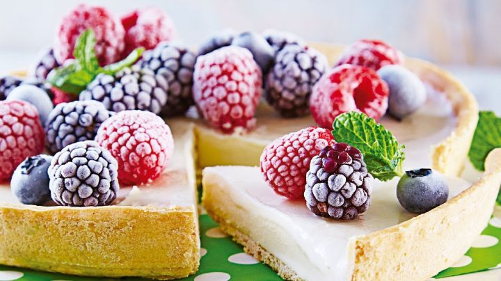 Disfruta de un saludable postre con este pay de yogurt natural