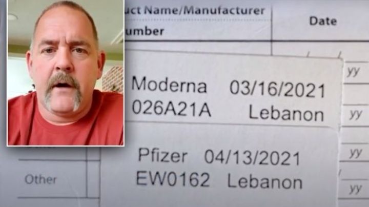 Recibe por error una vacuna de Pfizer y otra de Moderna; esto le dijeron los médicos