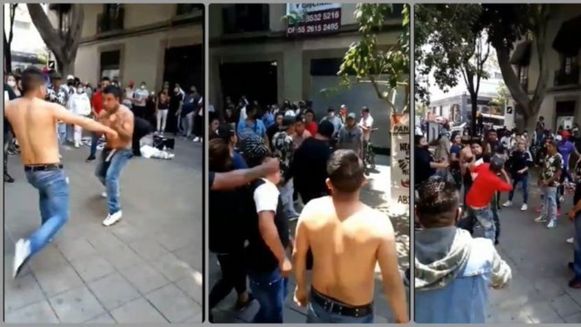 A puño limpio y sin sana distancia: VIDEO de una pelea en calles de la CDMX se hace viral