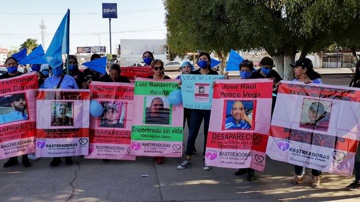 Rastreadoras de Ciudad Obregón marchan por los cientos de hombres desaparecidos en Cajeme