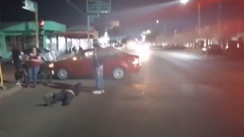 Cajeme: Choque entre moto y auto en la Municipio Libre deja un lesionado