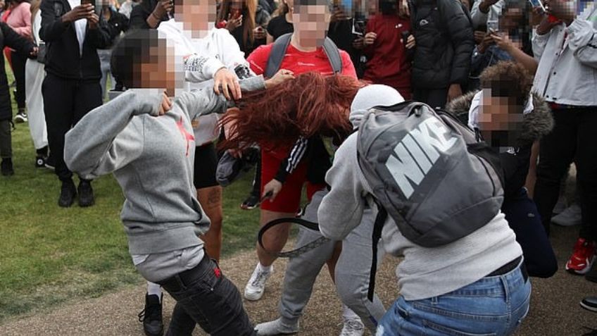 Pelea campal entre jovencitas termina con una chica de 15 años con heridas punzocortantes