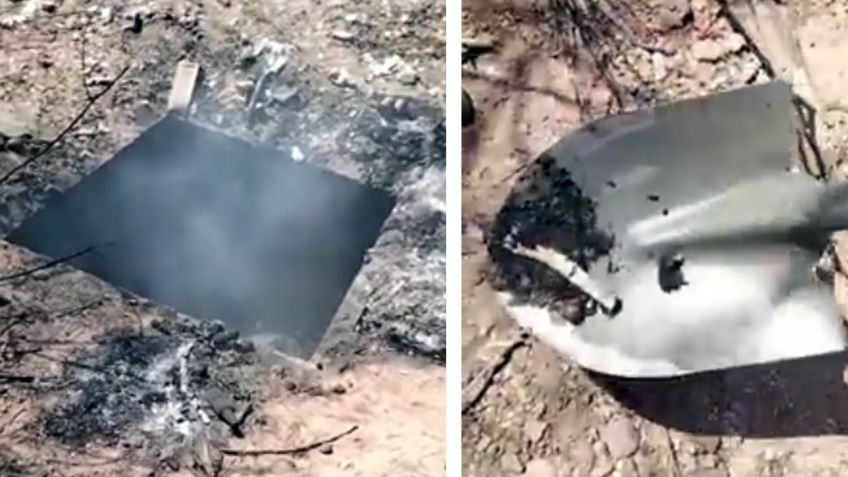 Encuentran pozo ardiente a las afueras de Guaymas; hay multitud de cadáveres calcinados