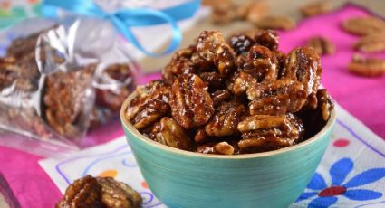 Consiéntete con este saludable 'snack' de nueces garapiñadas