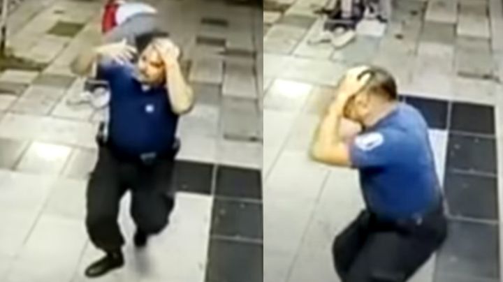 FUERTE VIDEO: Sicarios emboscan y balean en la cabeza a policía tras brutal persecución