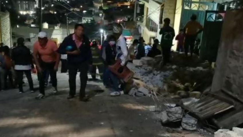 VIDEO: Fuerte explosión derrumba una casa; deja saldo de 2 muertos bajo los escombros