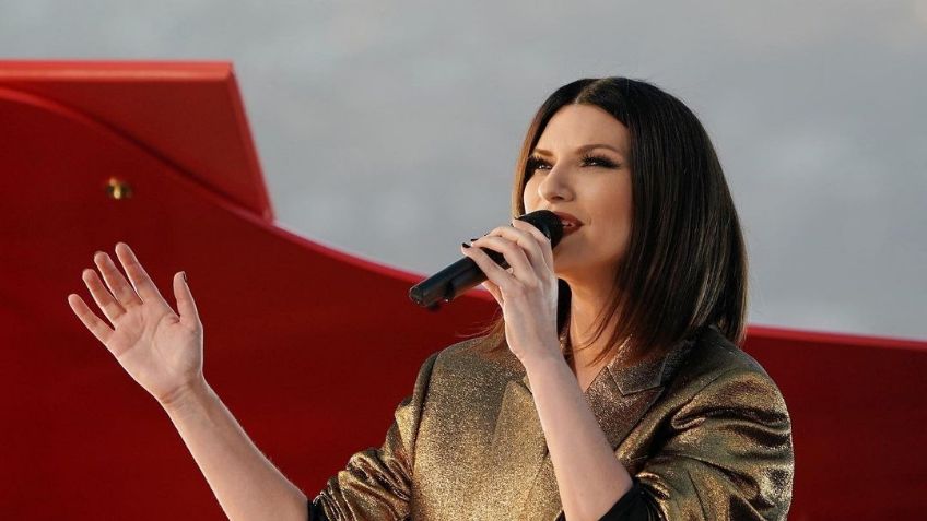 Laura Pausini sufre tremendo susto en pleno concierto; hombre dispara arma de fuego