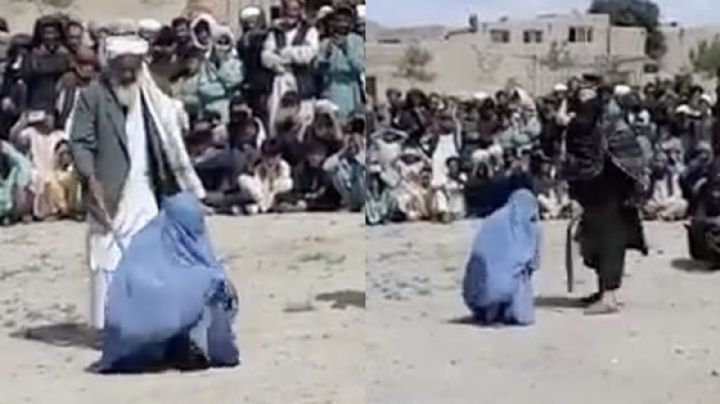 FUERTE VIDEO: Mujer recibe 40 azotes como "castigo" por hablar con un hombre por teléfono