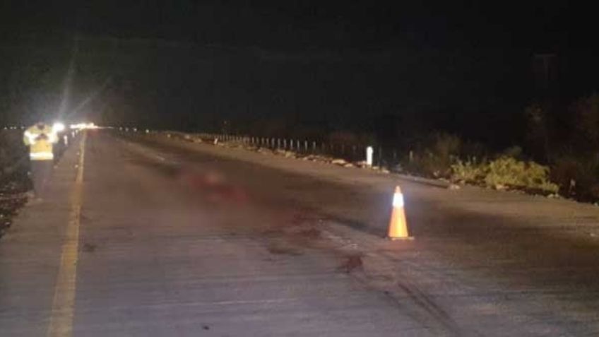 Muere hombre atropellado en la carretera Empalme-Obregón; los carros que pasaban lo despedazaron