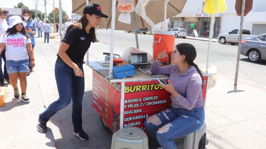 Cajeme: Anabel Acosta escucha a comerciantes locales; buscará reactivación económica