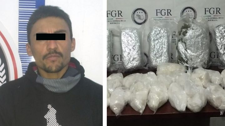 Atrapan a chofer de tractocamión en carretera de Sonora; transportaba marihuana y metanfetamina