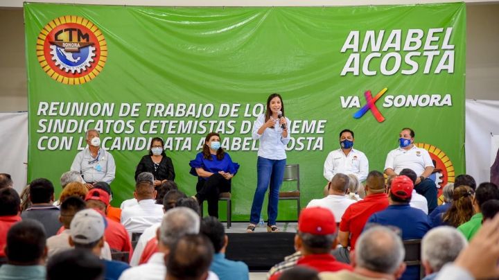“Soy su aliada”: Anabel Acosta a trabajadores sindicalizados; avanza su campaña en Cajeme
