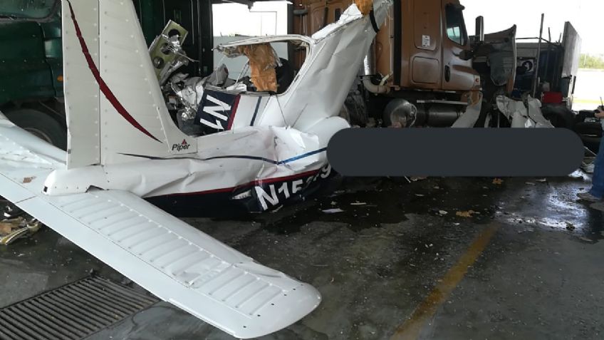 FOTOS: Se desploma avioneta en Nuevo León; se reportan seis pasajeros muertos