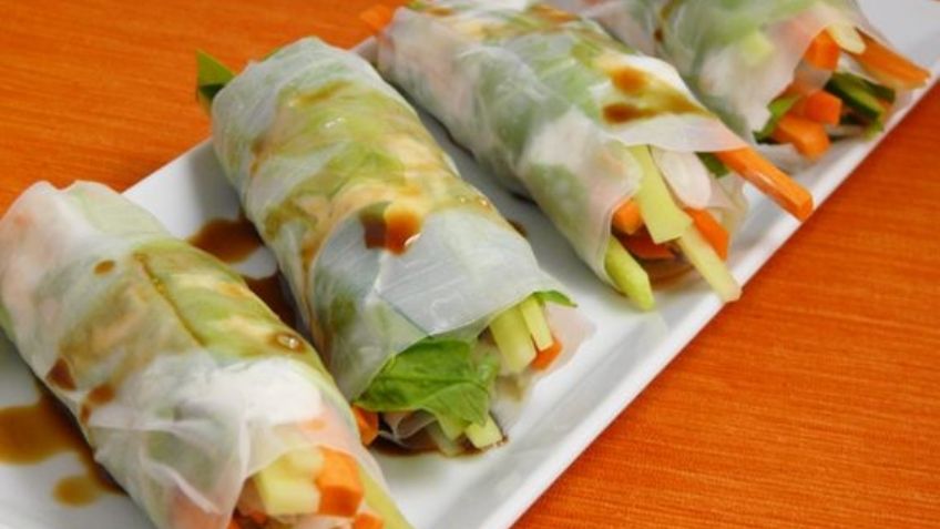 ¿Comida china saludable? Aprende a preparar estos ricos rollitos primavera fit