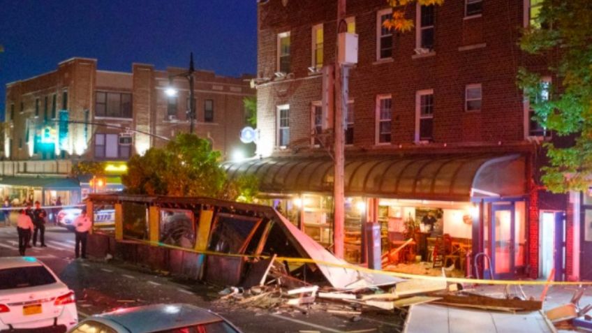 ¡Fatal! Mujer invade área de comensales con su camioneta y causa la muerte de una persona