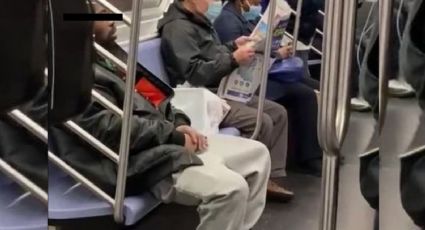 ¡De no creerse! Captan en VIDEO a un pervertido tocándose en el metro de Nueva York