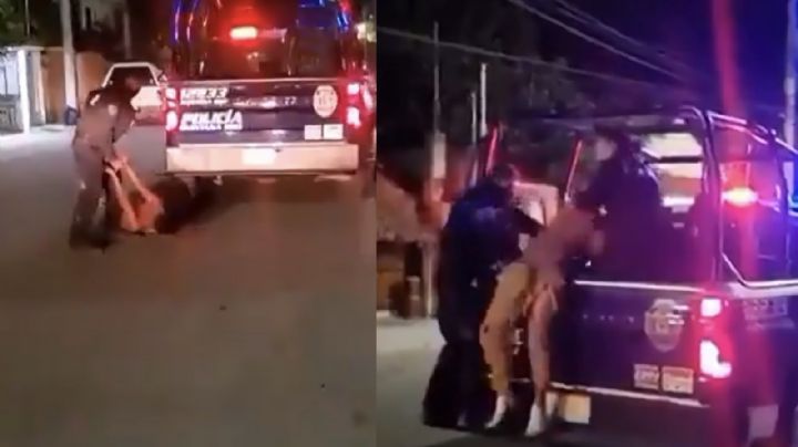 VIDEO: Indigna el uso excesivo de violencia por parte de la Policía nuevamente en Tulum