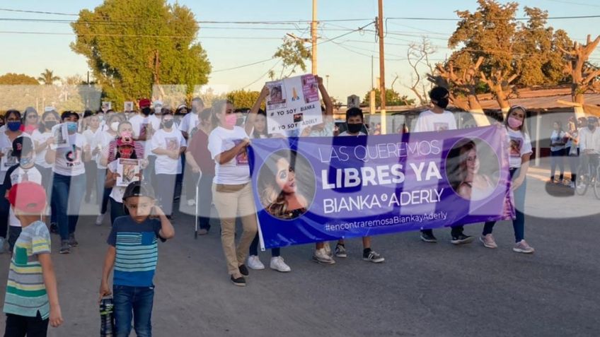 Cajeme: Familiares de las hermanas Mendoza se manifiestan en Quetchehueca
