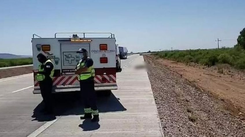 Muere joven motociclista embestido por auto 'fantasma' sobre carretera Obregón-Empalme