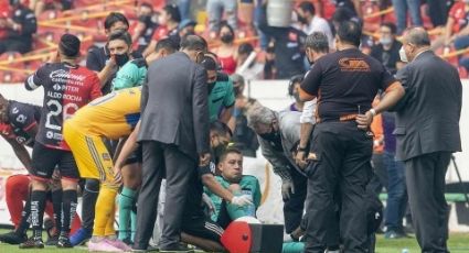 Árbitro asistente sufre importante lesión durante partido entre Atlas y Tigres; esto le pasó