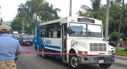Se registra ataque armado a transporte público en Acapulco; hay 4 heridos