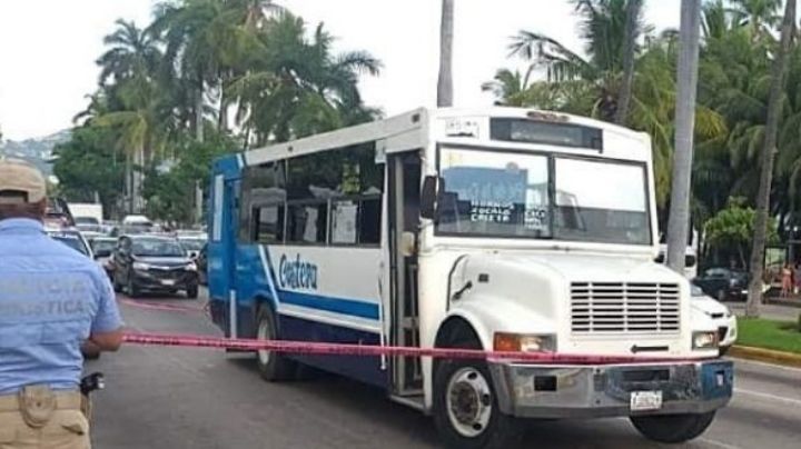 Se registra ataque armado a transporte público en Acapulco; hay 4 heridos