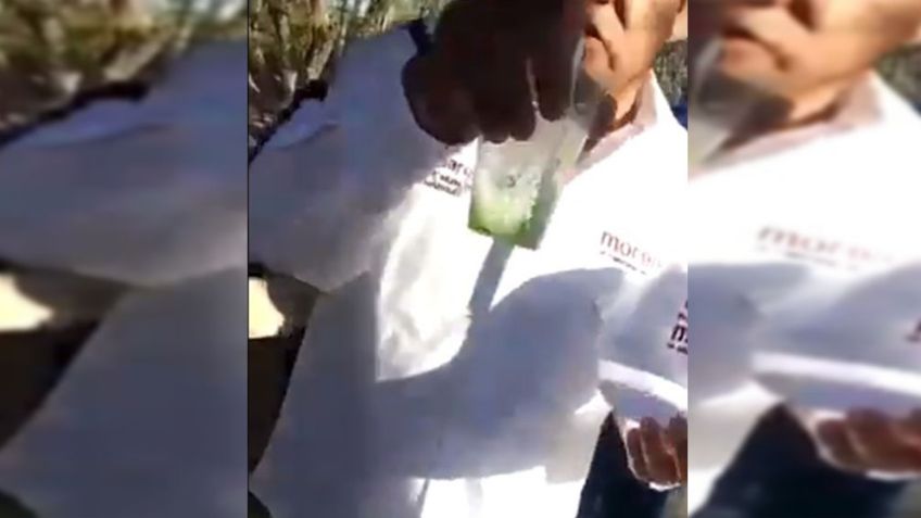 VIDEO: ¡Ni una gorra les aceptan! Mujeres desprecian regalos de candidato de Morena