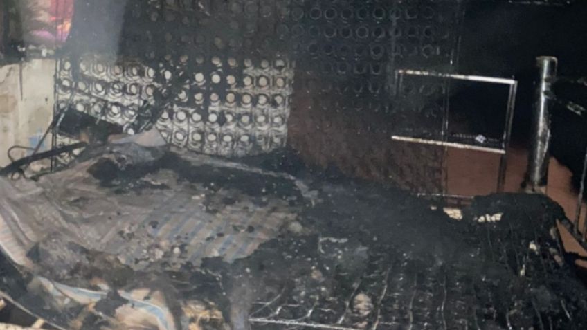 Voraz incendio consume casa y deja un muerto; la víctima entró a rescatar a su padre