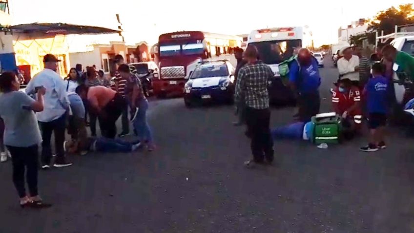 Motociclista atropella a menor de edad al sur de Ciudad Obregón; ambos fueron hospitalizados