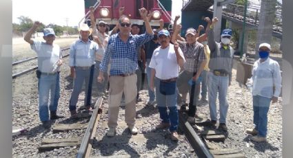 Ferrocarrileros se oponen a bloqueo de vías en Empalme por parte de demandantes