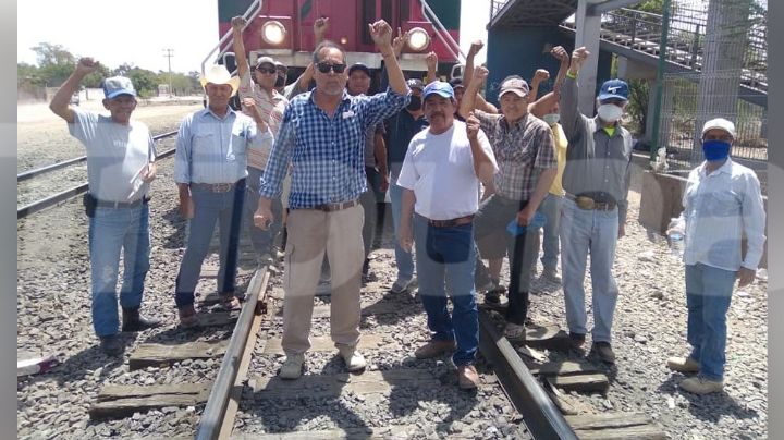 Ferrocarrileros se oponen a bloqueo de vías en Empalme por parte de demandantes