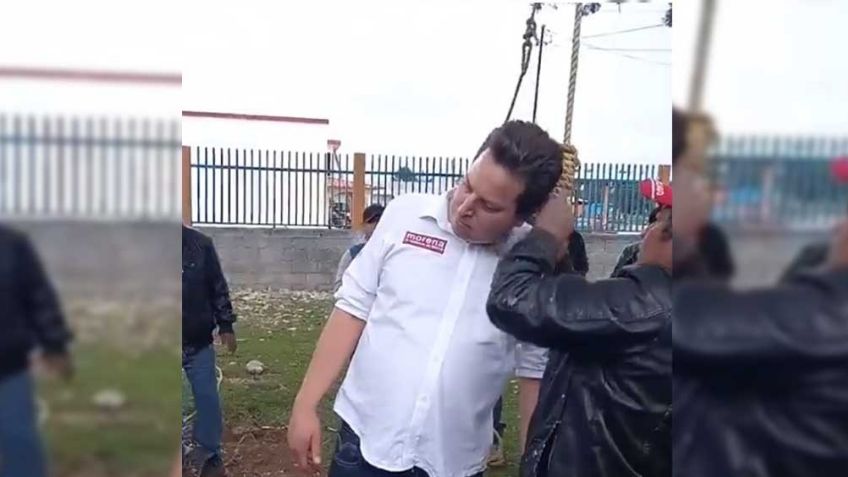 VIDEO: Indígenas tsotsiles 'linchan y cuelgan' a candidato de Morena; les 'quedó a deber' como diputado