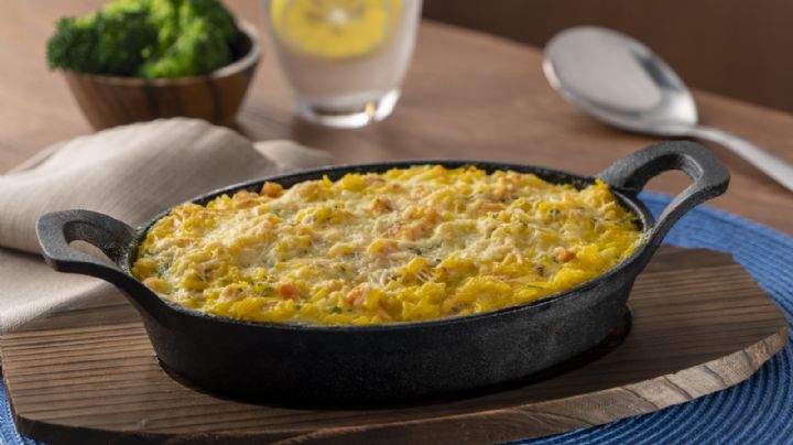 Reinventa el sabor de tus comidas con este sabroso arroz gratinado