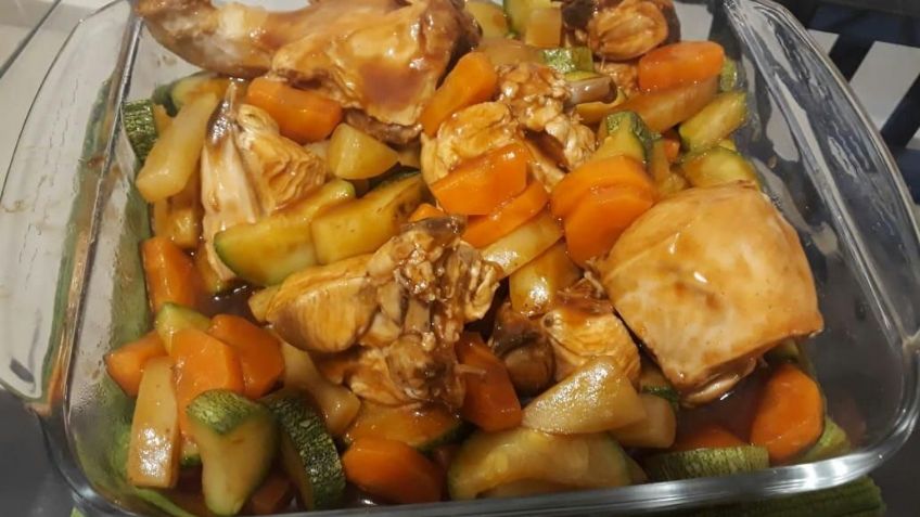 ¡Más delicioso, imposible! Prepara un delicioso pollo con verduras al vino