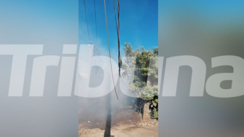 Empalme: Cortocircuito provoca incendio de maleza en la colonia Pitic