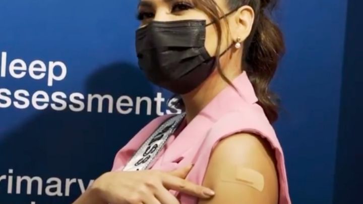 ¡Maravilloso! Andrea Meza recibe vacuna contra Covid-19 e insta a más personas a protegerse