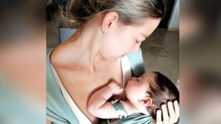 ¿Lo esconde? Tunden a Fernanda Castillo por cubrir el rostro de su bebé en redes sociales