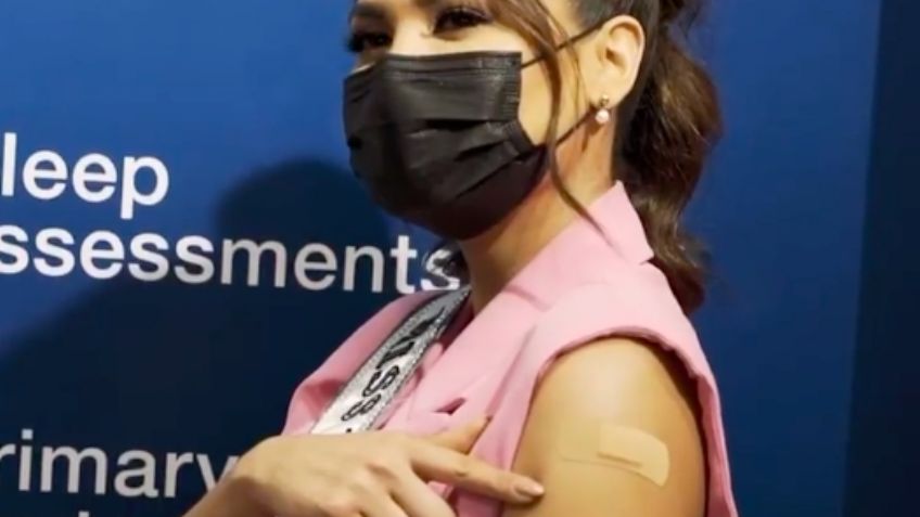 ¡Maravilloso! Andrea Meza recibe vacuna contra Covid-19 e insta a más personas a protegerse