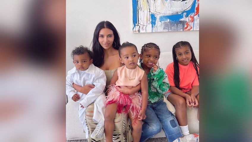 En medio de tormentoso divorcio, Kim Kardashian y sus 4 hijos se contagian de Covid-19