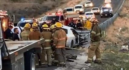 Brutal choque: Mujer fallece tras estrellarse contra muro de contención; hay dos heridos más