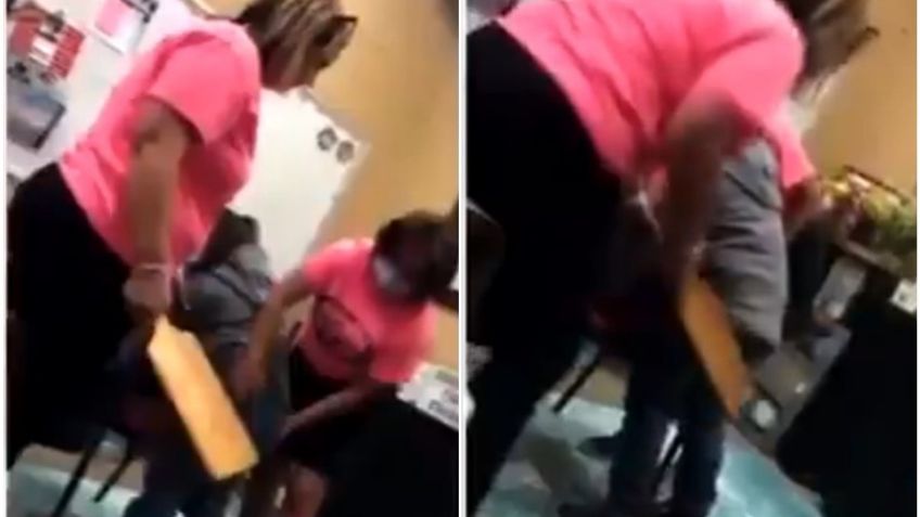 (VIDEO) EU: ¡Indignante! Directora de escuela golpea a niña de 6 años con una tabla