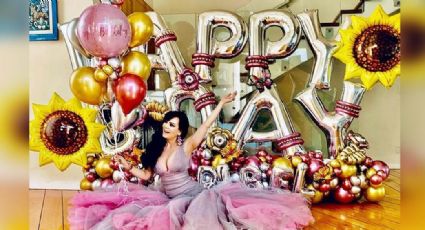 Rodeada de amor, familia globos y sus perritos, así celebró Maribel Guardia sus 62 años