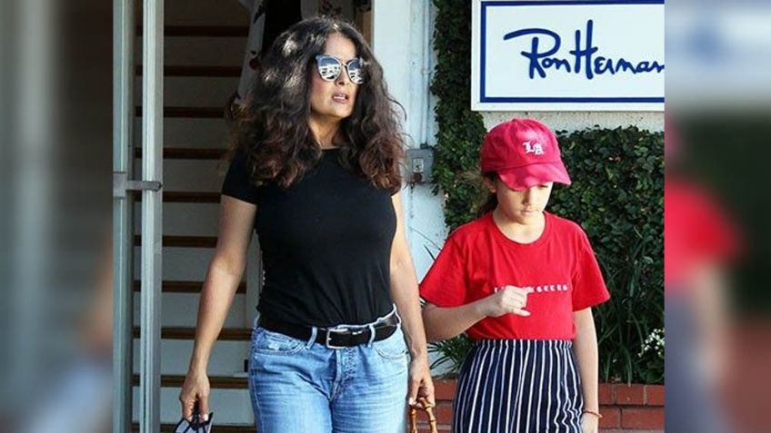 ¡Sorprendente! Salma Hayek revela FOTO junto a su hija poco conocida para hacer esto