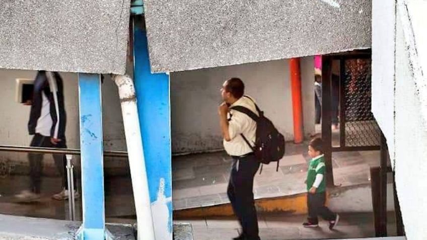 (FOTOS) Pantitlán, Oceanía y Consulado: Redes denuncian más estaciones en riesgo de colapso