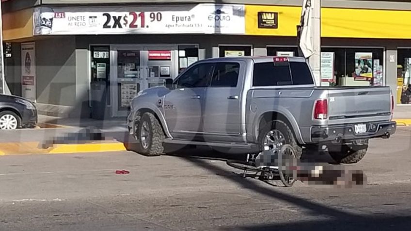 Doble asesinato en Ciudad Obregón: Balean a dos ciclistas en estacionamiento de tienda